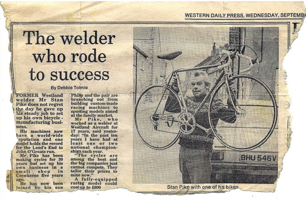 Western Daily Press article from 28th September 1983